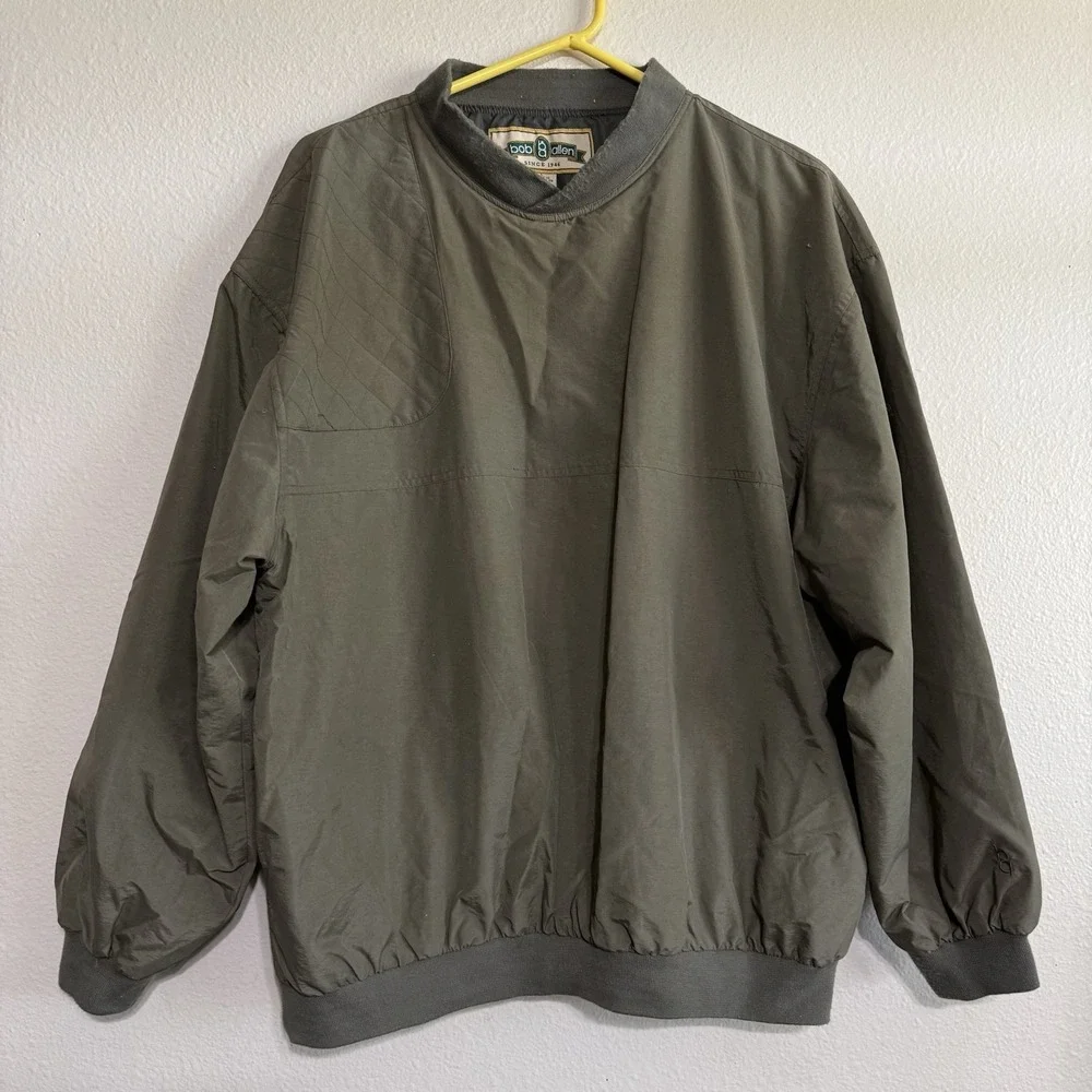 Bob Allen Shooting Windbreaker Jacket Men's Large Lightweight Pullover Pheasants